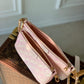 M46093 Multi Pochette Accessoires Handbag cross body bags shoulder bag pink calfskin Monogram Empreinte
