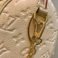 M46163 Handbag shoulder bag cross body bags calfskin dirty white Embossing