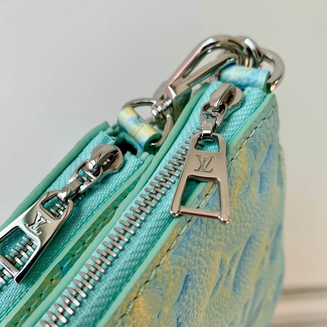 M46180 Multi Pochette Accessoires Handbag cross body bags shoulder bag green calfskin Monogram Empreinte