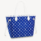M46220 Match neverfull Monogram Handbag blue calfskin monogram