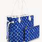 M46220 Match neverfull Monogram Handbag blue calfskin monogram