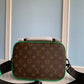M46246 S LOCK MESSENGER Monogram Macassar green man bag Sac Plat shoulder bag