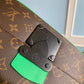 M46246 S LOCK MESSENGER Monogram Macassar green man bag Sac Plat shoulder bag