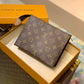 M47544 Clutch bag subaxillary bag brown calfskin Monogram