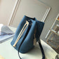 M51413 LOCKME BUCKET bucket bag Handbag shoulder bag blue Lambskin wist champagne bottle
