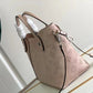 M54353 Hina PM Magnolia pink silver hardware tote bucket bag Two bags in one (2 in 1)