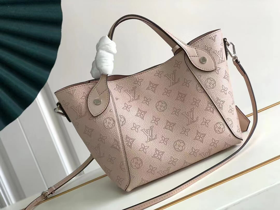 M54353 Hina PM Magnolia pink silver hardware tote bucket bag Two bags in one (2 in 1)