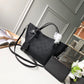 M54353 Hina PM Magnolia black silver hardware tote bucket bag Two bags in one (2 in 1)