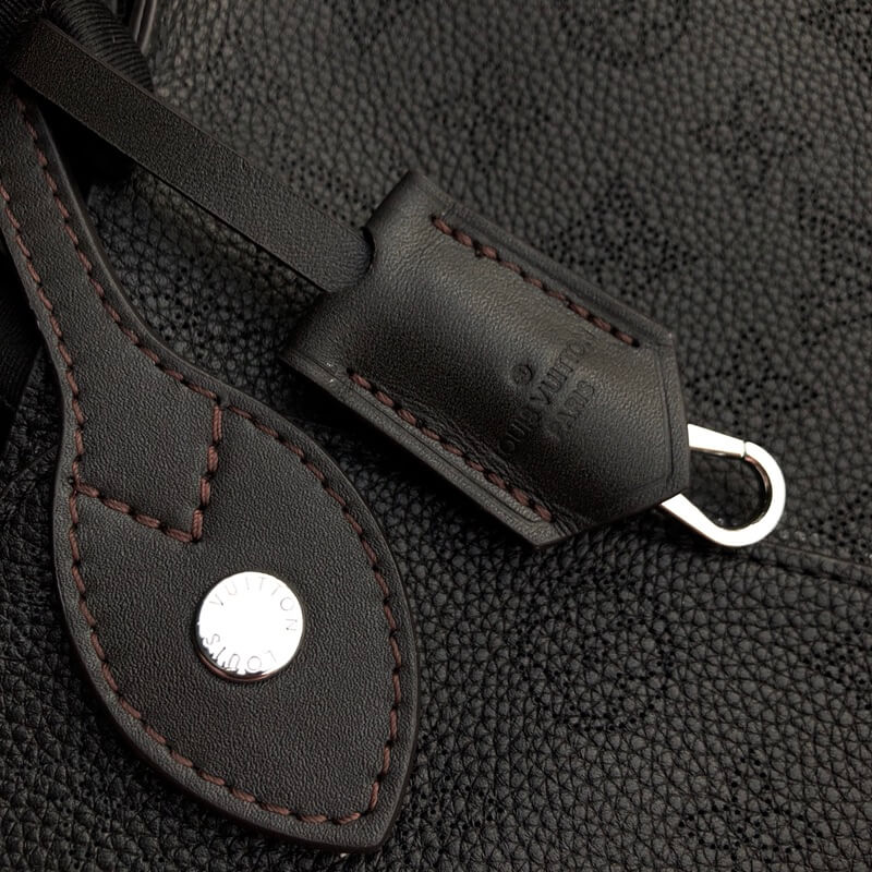 M54353 Hina PM Magnolia black silver hardware tote bucket bag Two bags in one (2 in 1)