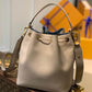 M57800 LOCKME BUCKET messenger bucket bag Handbag shoulder bag beige Lambskin