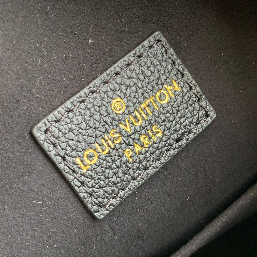 M57800 LOCKME BUCKET messenger bucket bag Handbag shoulder bag black Lambskin