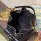 M57800 LOCKME BUCKET messenger bucket bag Handbag shoulder bag black Lambskin