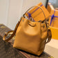 M57800 LOCKME BUCKET messenger bucket bag Handbag shoulder bag yellow Lambskin
