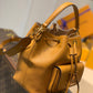 M57800 LOCKME BUCKET messenger bucket bag Handbag shoulder bag yellow Lambskin