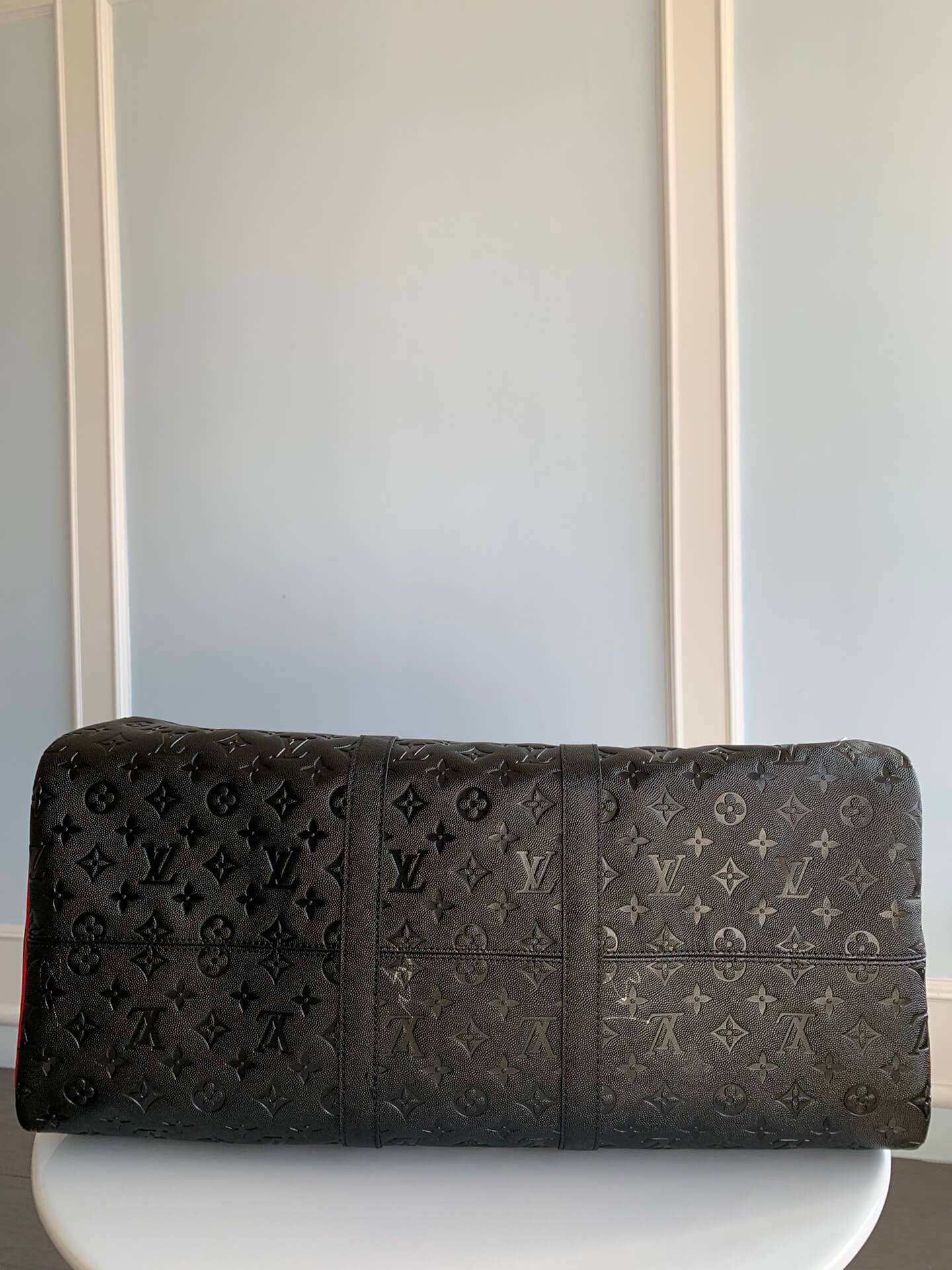 M58516 Keepall Bandoulière 55 Tuffetage Handbag cross body bags shoulder bag black calfskin Monogram