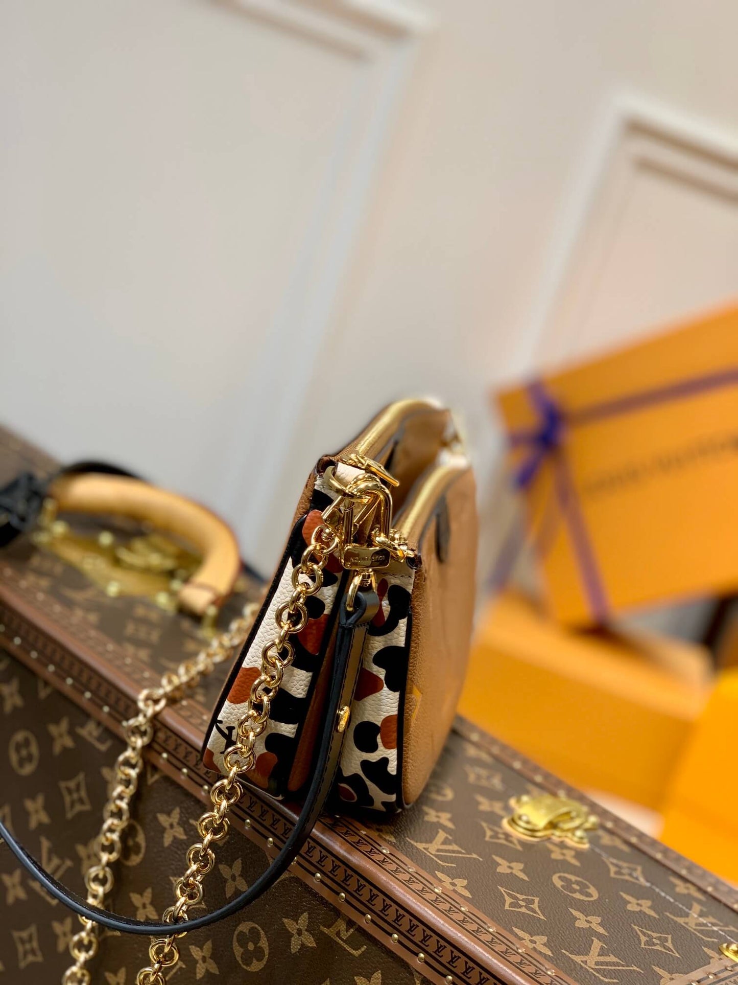 M58520 Multi Pochette Accessoires cross body bags shoulder bag brown calfskin Wild at Heart Monogram Empreinte