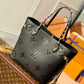 M58525 neverfull Monogram Empreinte Handbag black calfskin
