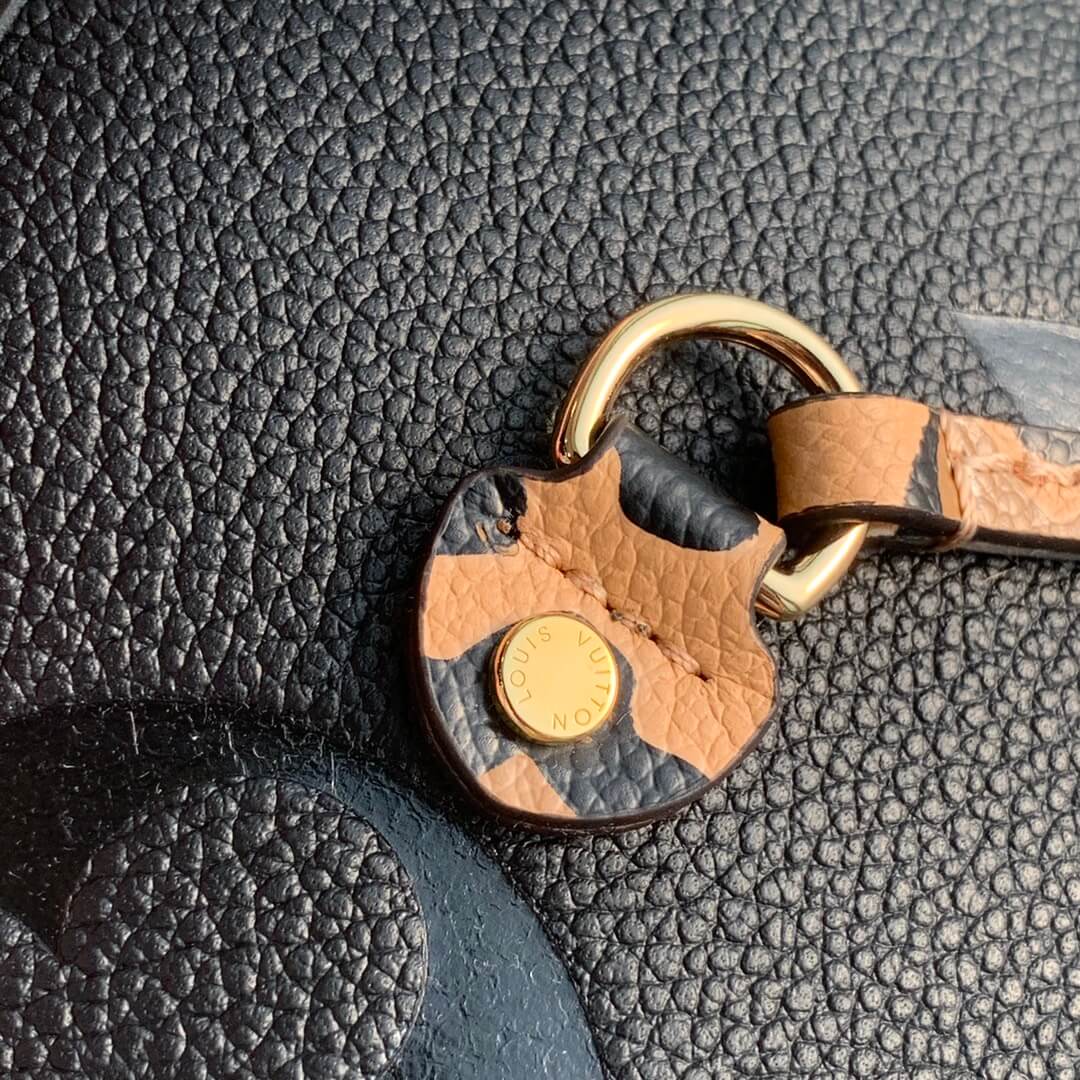 M58525 neverfull Monogram Empreinte Handbag black calfskin