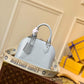 M59345 Alma BB Handbag shoulder bag cross body bags blue calfskin Monogram