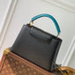 M59653 Capucines BB Black / General Blue 27cm COWHIDE REAL LEATHER