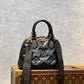M59793 Alma BB Handbag shoulder bag cross body bags black calfskin Monogram