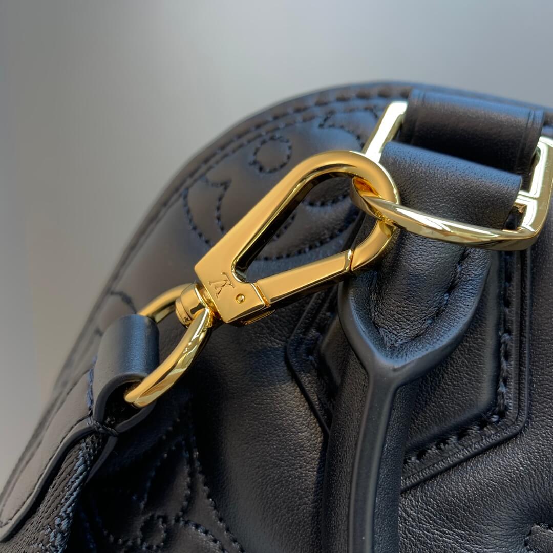 M59793 Alma BB Handbag shoulder bag cross body bags black calfskin Monogram