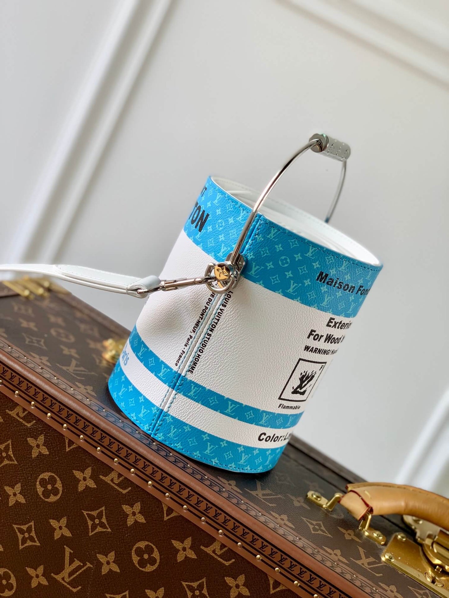 M81597 Paint Can blue Virgil Abloh 17.cm cross body bags