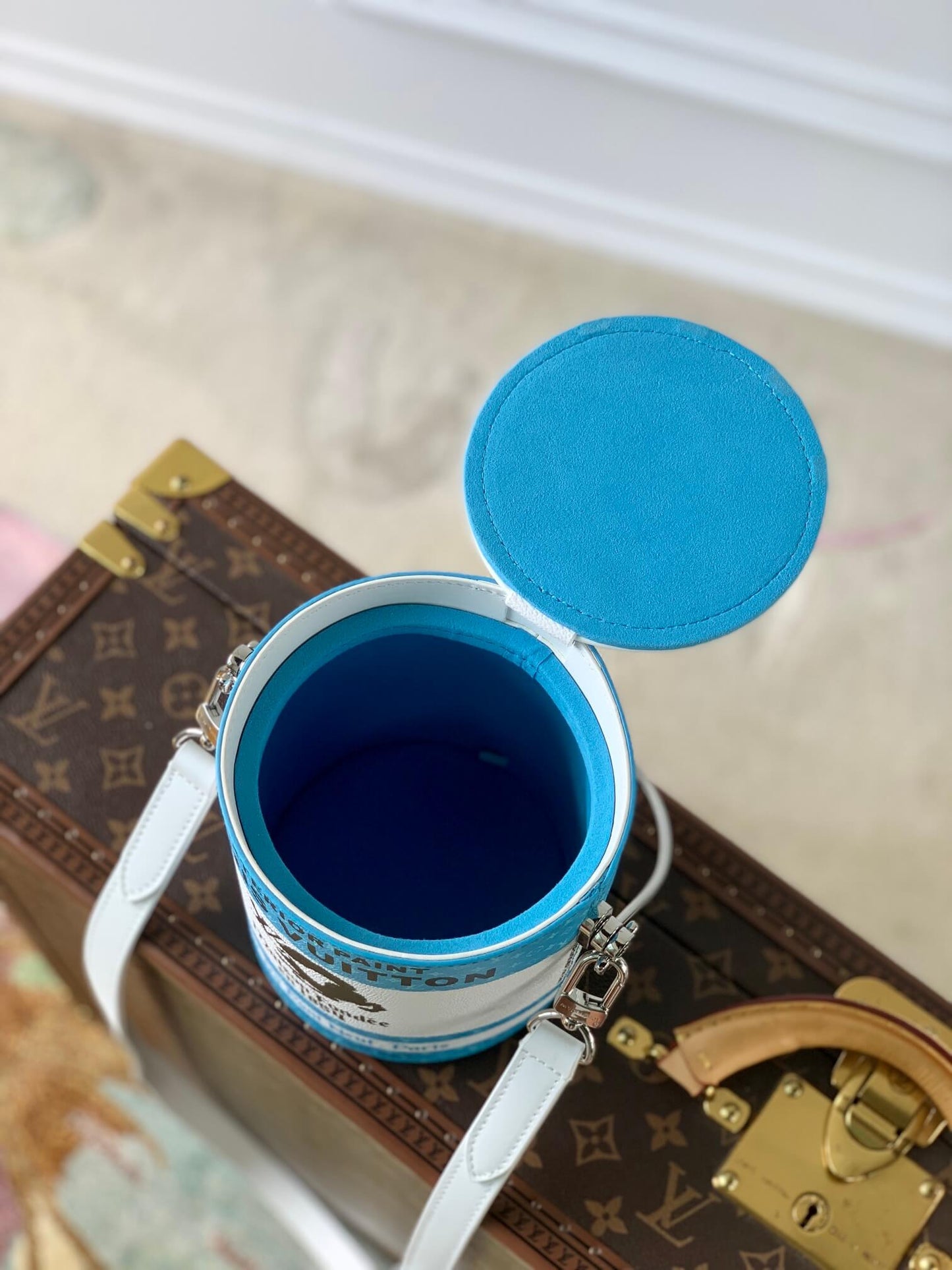 M81597 Paint Can blue Virgil Abloh 17.cm cross body bags