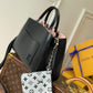 M59953 Marelle Tote MM Black grained Epi leather handbag