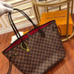 N41358 NEVERFULL MM Cherry Damier Ebene RED INSIDE original quality