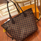 N41358 NEVERFULL MM Cherry Damier Ebene RED INSIDE original quality
