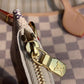 N41362 NEVERFULL PM Damier Azur apricot inside subaxillary bag Handbag damier
