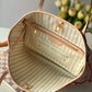 N41362 NEVERFULL PM Damier Azur apricot inside subaxillary bag Handbag damier