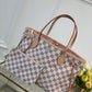 N41363 NEVERFULL PM Damier Azur pink inside Handbag subaxillary bag