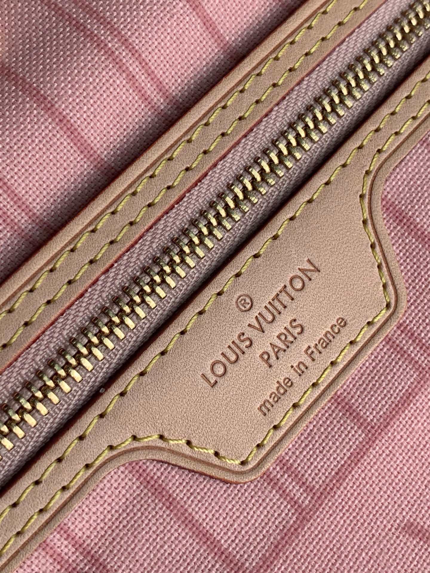 N41363 NEVERFULL PM Damier Azur pink inside Handbag subaxillary bag