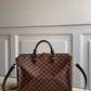 N41366 Speedy 35cm brown Damier Ebene canvas cross body bags shoulder bag Travel bag