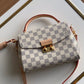 N41581 CROISETTE Damier Azur messenger bag shoulder bag Handbag white