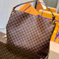 N44045 GRACEFUL MM big size DAMIER BROWN subaxillary bag