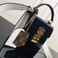 NZ1159 Monogram Vernis Spring Street Metallic crossbody bag Black