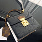 NZ1159 Monogram Vernis Spring Street Metallic crossbody bag Black