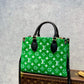 OnTheGo PM tote bag M46216 GREEN GOLD hardware monogram empreinte
