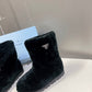PRADA SHEARLING BOOTIES BLACK 1U258N 173 F0002  F ZF20