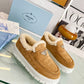 PRADA SUEDE LOAFER BOOTIES ECRU 1D245N 3I2M F0379 F ZB45