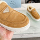 PRADA SUEDE LOAFER BOOTIES ECRU 1D245N 3I2M F0379 F ZB45