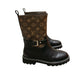 LV TERRITORY FLAT ANKLE BOOT MONOGRAM BROWN