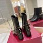 VALENTINO GARAVANI ROCKSTUD NAPPA ANKLE BOOT BLACK 1W2S0FH5NAP 0NO
