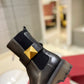 VALENTINO GARAVANI ONE STUD BEATLE BOOT IN CALFSKIN BLACK