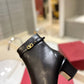VALENTINO GARAVANI TAN GO ANKLE BOOT IN CALFSKIN LEATHER BLACK 3W2S0GZ2ATZ 0NO