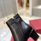 VALENTINO GARAVANI TAN GO ANKLE BOOT IN CALFSKIN LEATHER BLACK 3W2S0GZ2ATZ 0NO