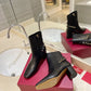 VALENTINO GARAVANI ROCKSTUD NAPPA ANKLE BOOT BLACK 1W2S0FH5NAP 0NO